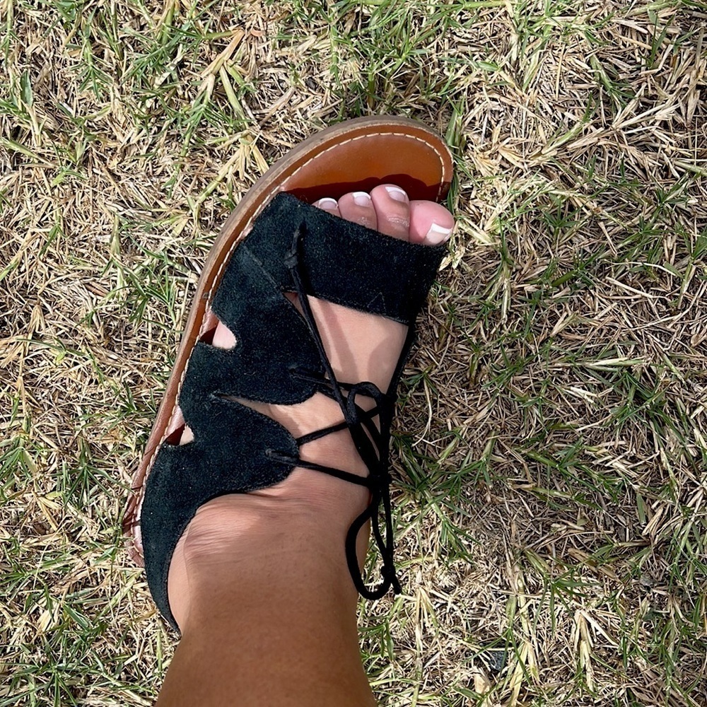 TOMS Black Sandals - Picture 7 of 8